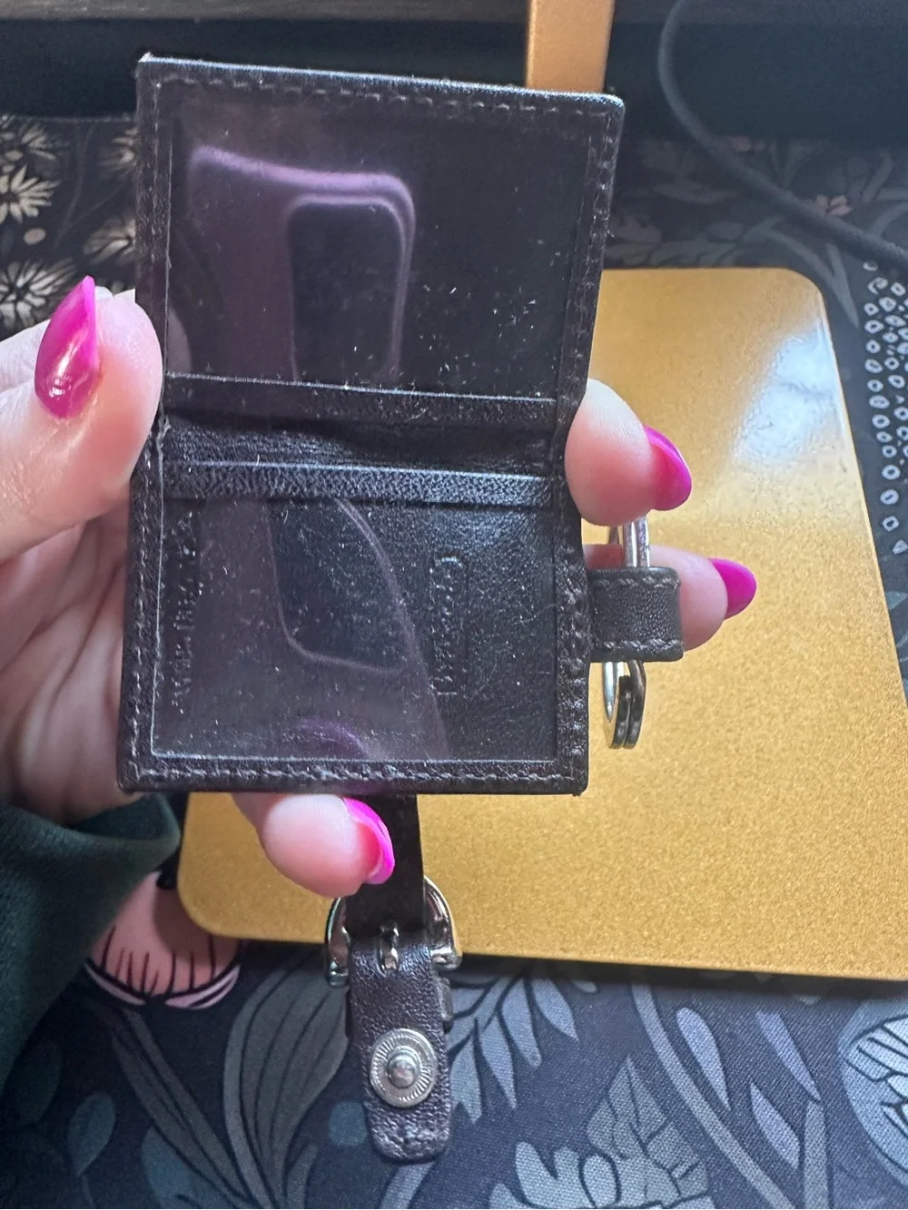 Coach Picture Frame Keychain